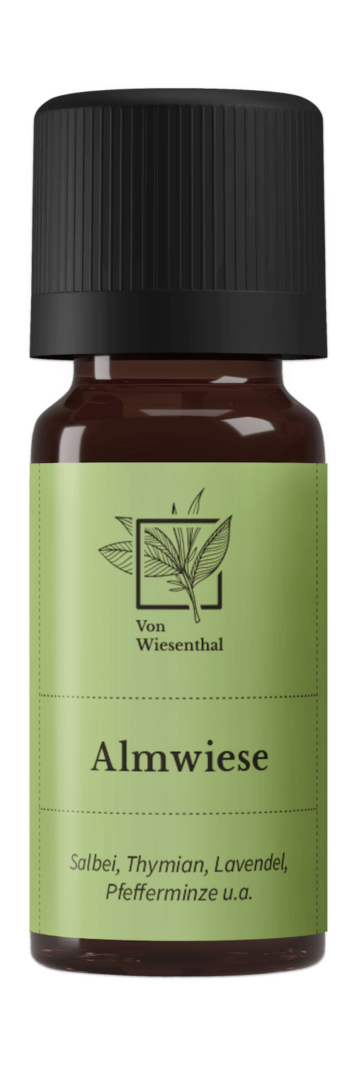 Eine Flasche des alpinen Von Wiesenthal Duftöls Almwiese