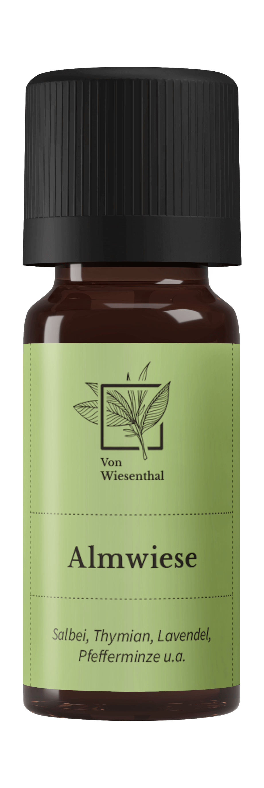 Eine Flasche des alpinen Von Wiesenthal Duftöls Almwiese