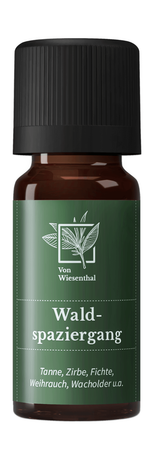 Eine Flasche des alpinen Von Wiesenthal Duftöls Waldspaziergang